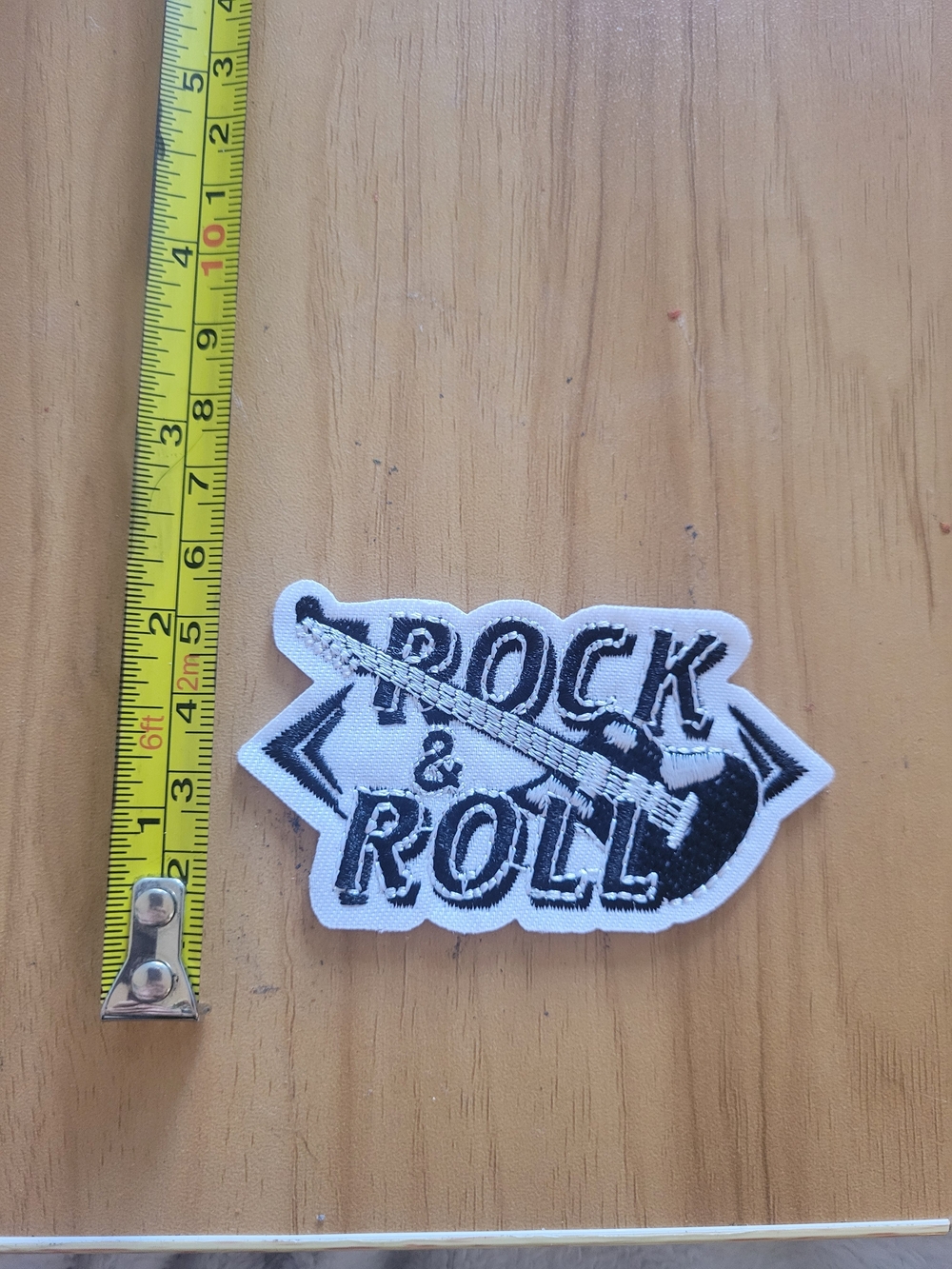 🎃BUY 2 GET 1 FREE🎃Rock & Roll Embroidered Patch – Black and White